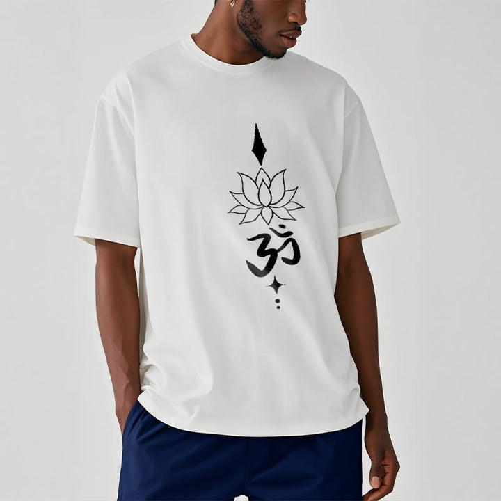 Buddha Stones ​​Om Symbol Lotus T T-shirt - image 8