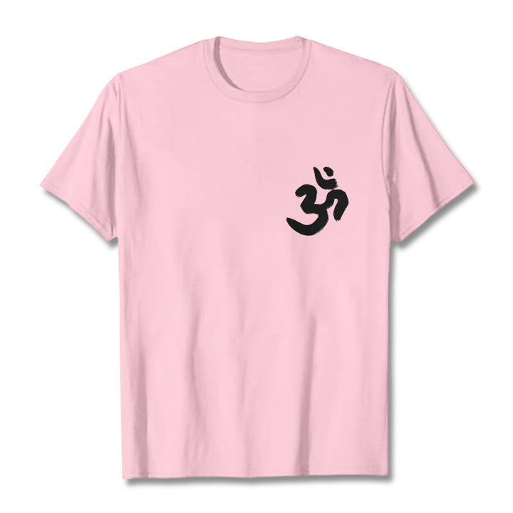 Buddha Stones ​​Om Symbol Sanskrit T T-shirt - Hellrosa - 2XL - image 14