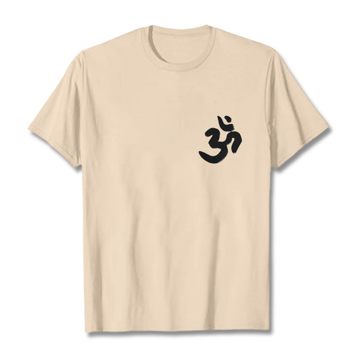 Buddha Stones ​​Om Symbol Sanskrit T T-shirt - Biskuit - 2XL - image 11