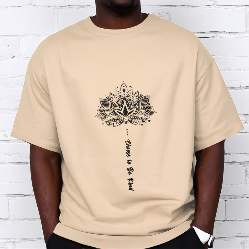 Buddha Stones Choose To Be Kind Geometrisches Blumen-T-Shirt - image 11