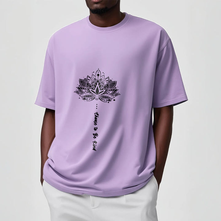 Buddha Stones Choose To Be Kind Geometrisches Blumen-T-Shirt - image 17