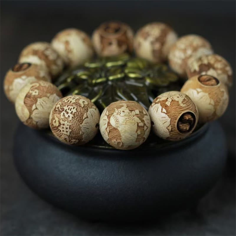 Buddha Stones, Kampferholz, Yin-Yang-Ochsengravur, Klarheit - image 4