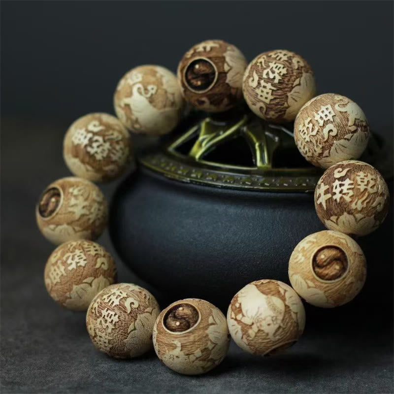 Buddha Stones, Kampferholz, Yin-Yang-Ochsengravur, Klarheit - image 2