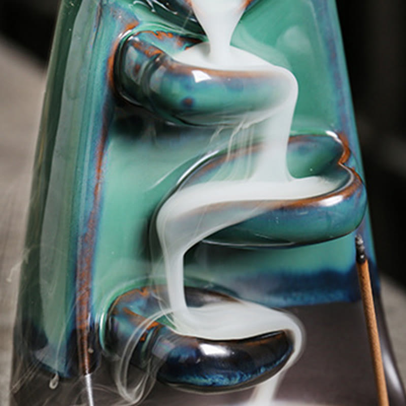 Buddha Stones, Liebespaar, Umarmung, Liebe, Keramik, Rückfluss, Rauchbrunnen, heilende Weihrauchbrenner-Dekoration - image 9