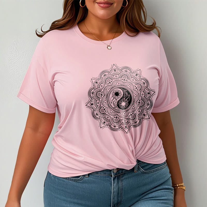 Buddha Stones ​​Mandala YinYang Symbol Muster T T-shirt - image 13