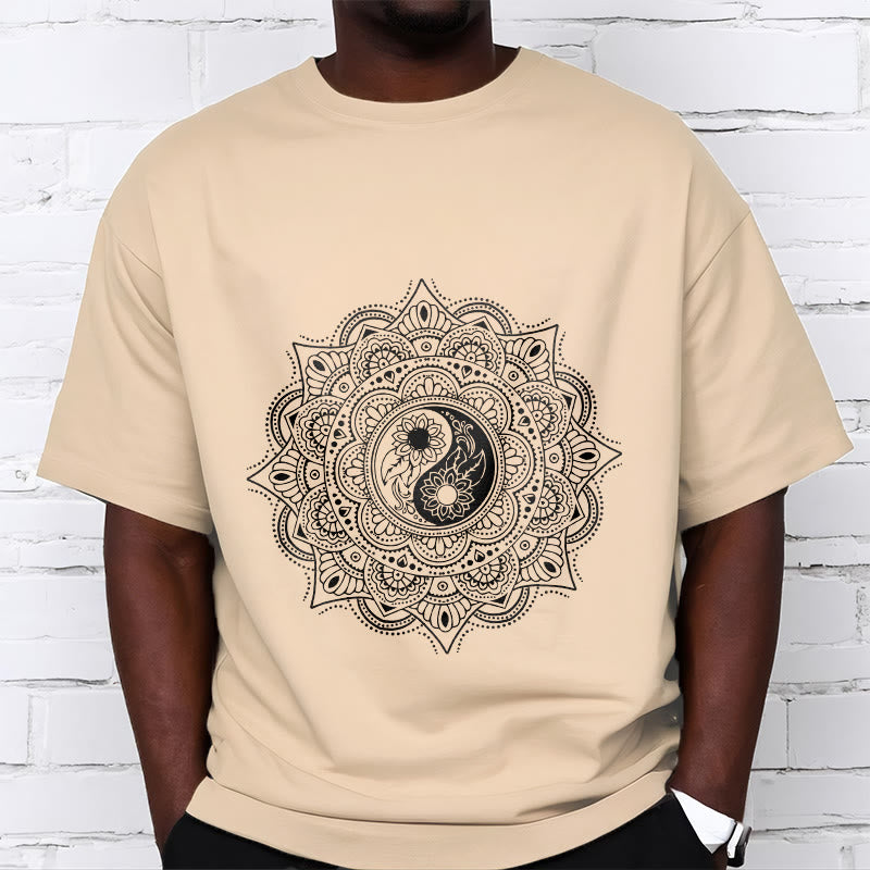 Buddha Stones ​​Mandala YinYang Symbol Muster T T-shirt - image 11