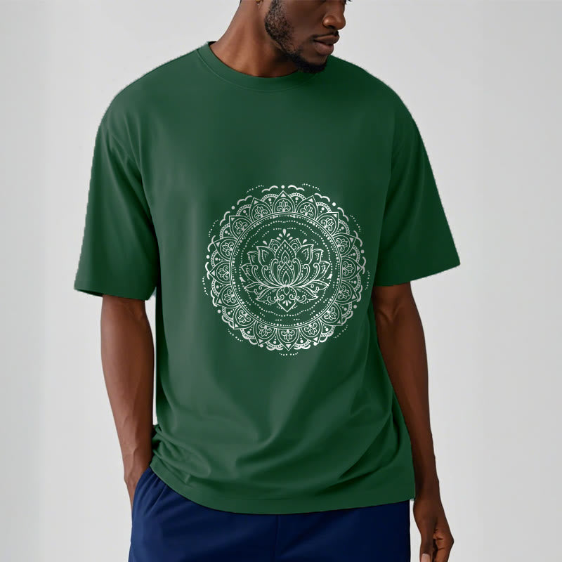 Buddha Stones ​​Mandala Lotus Blume Muster T T-shirt - image 12