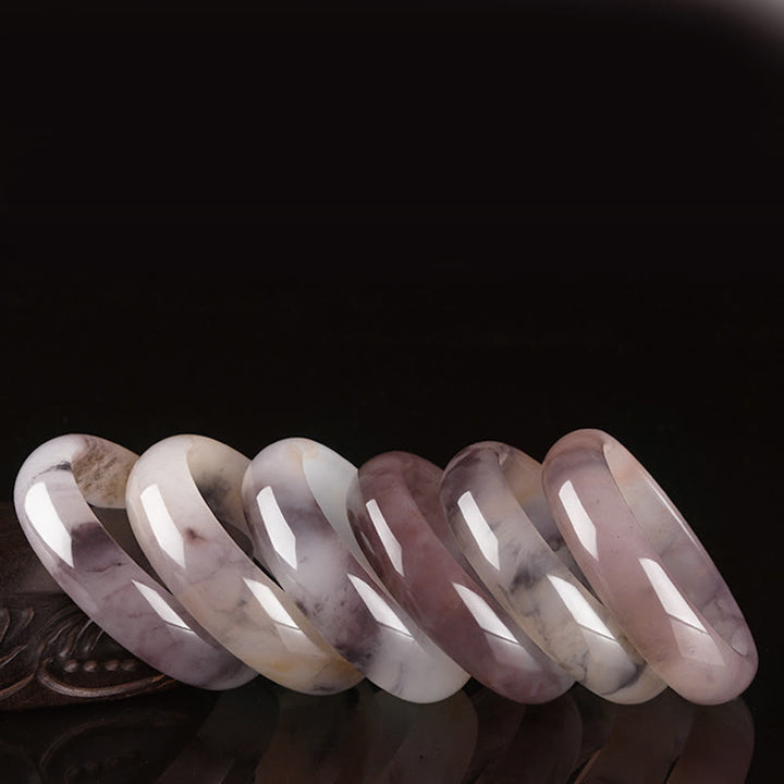 Buddha Stones Lila Jade Glück Schutz Armband Armreif - image 15