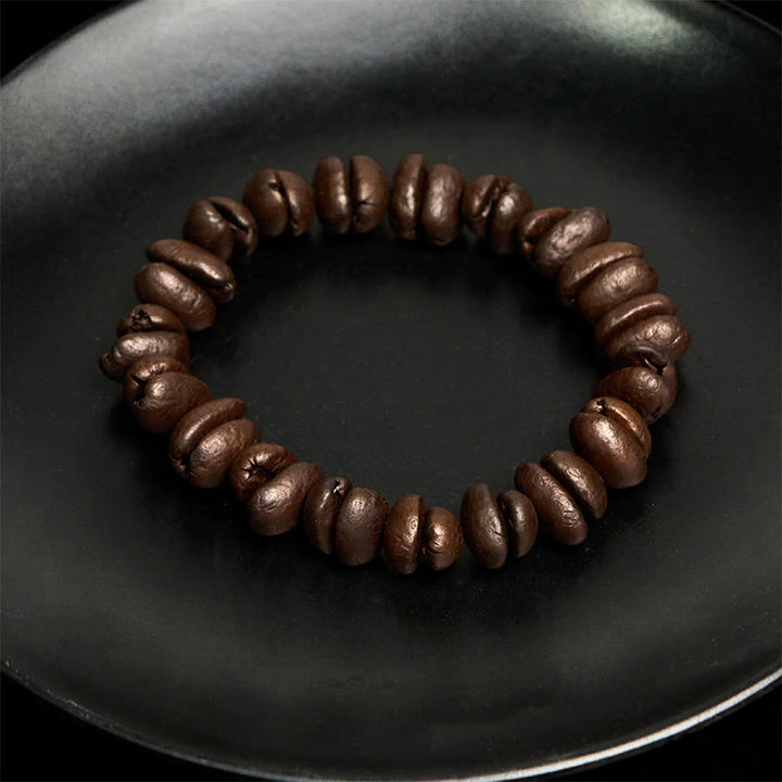 Buddha Stones Handgemachtes Armband aus natürlichen Kaffeebohnen - image 9