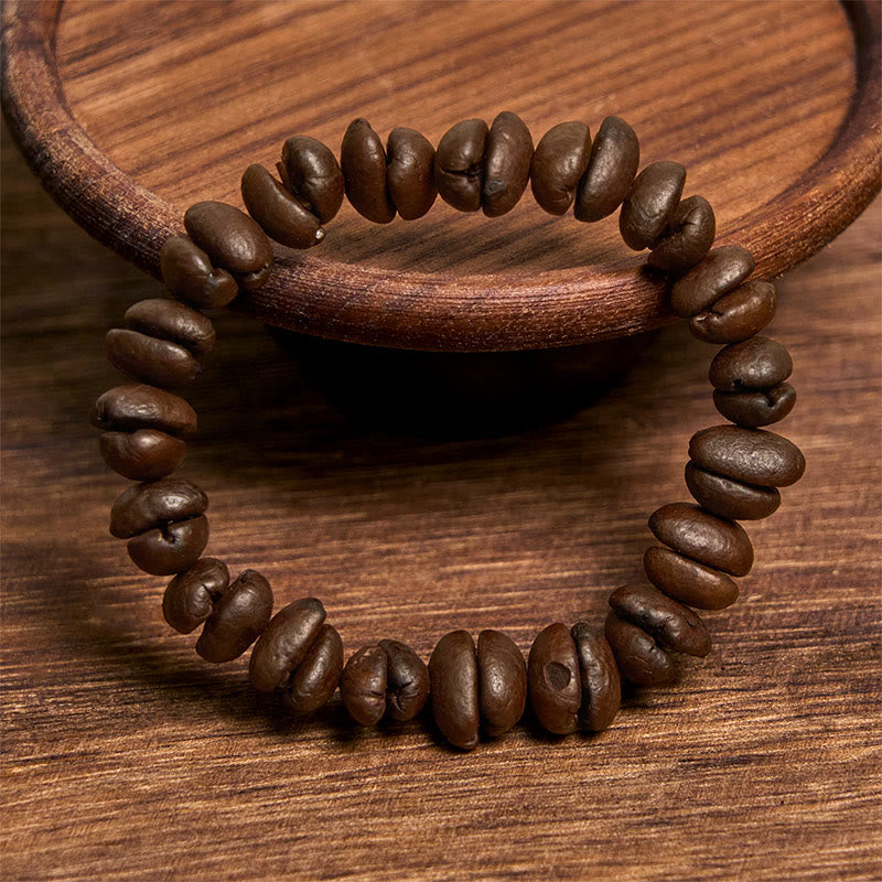 Buddha Stones Handgemachtes Armband aus natürlichen Kaffeebohnen - image 8