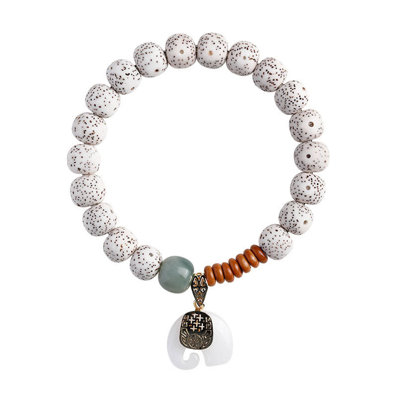 Buddha Stones, handpoliert, Stern, Mond, Bodhi-Samen, Elefantenmuster, innerer Frieden, Armband - image 13