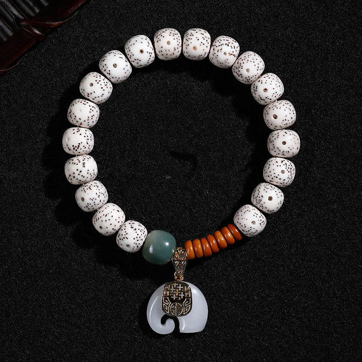 Buddha Stones, handpoliert, Stern, Mond, Bodhi-Samen, Elefantenmuster, innerer Frieden, Armband - image 3