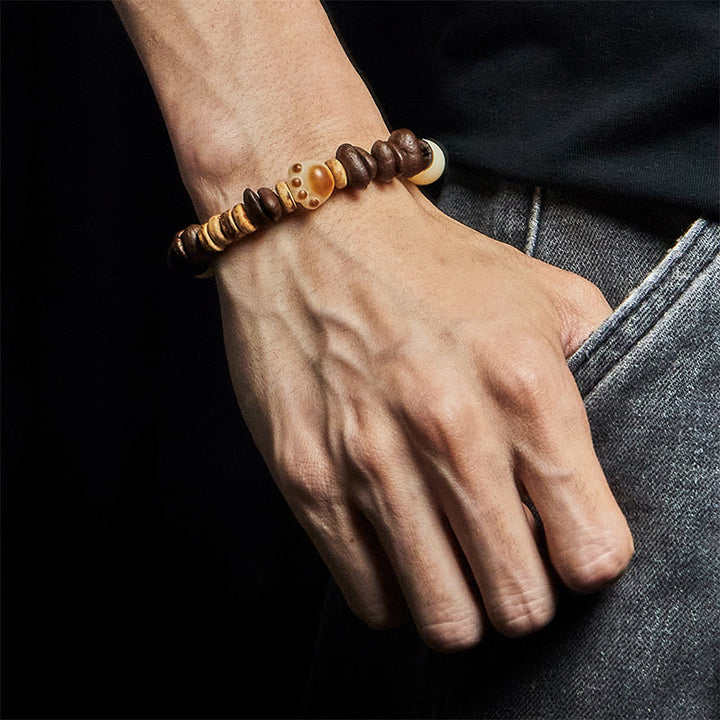 Buddha Stones Handgemachtes Katzenpfoten-Kaffeebohnen-Bodhi-Samen-Armband - image 5