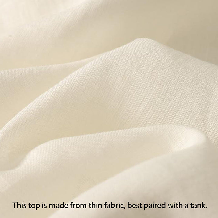 Buddha Stones Retro V-Ausschnitt Knopf Design Damen Baumwolle Ärmellose Weste - image 15