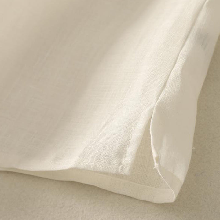 Buddha Stones Retro V-Ausschnitt Knopf Design Damen Baumwolle Ärmellose Weste - image 13