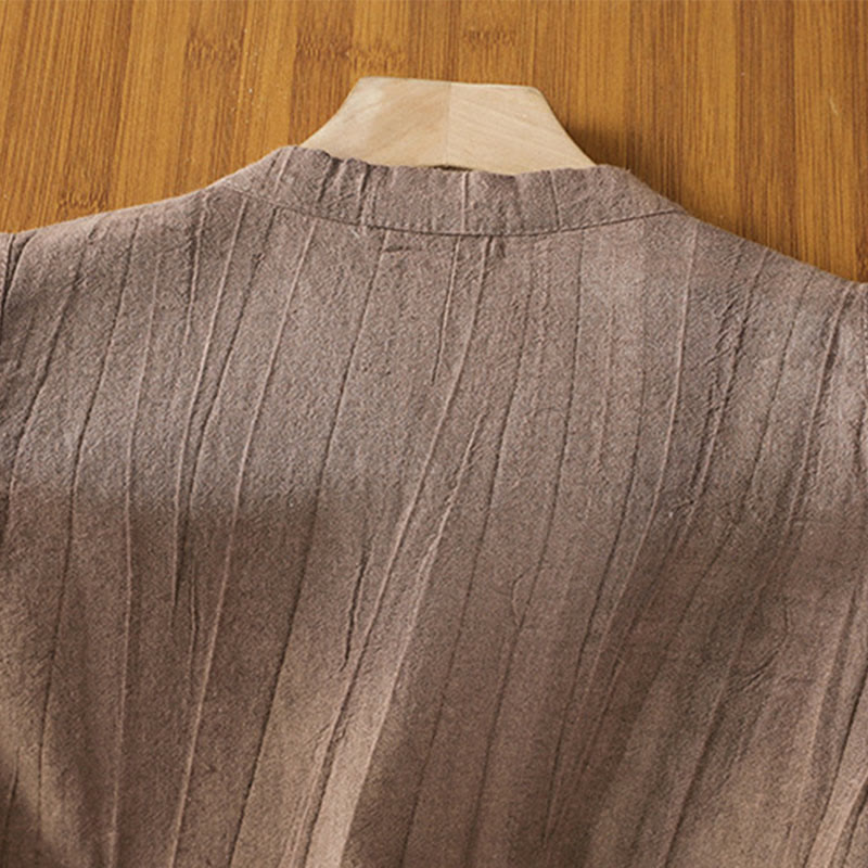 Buddha Stones Damen-Weste mit Retro-Froschknopf-Design, ärmellos, Baumwolle - image 14