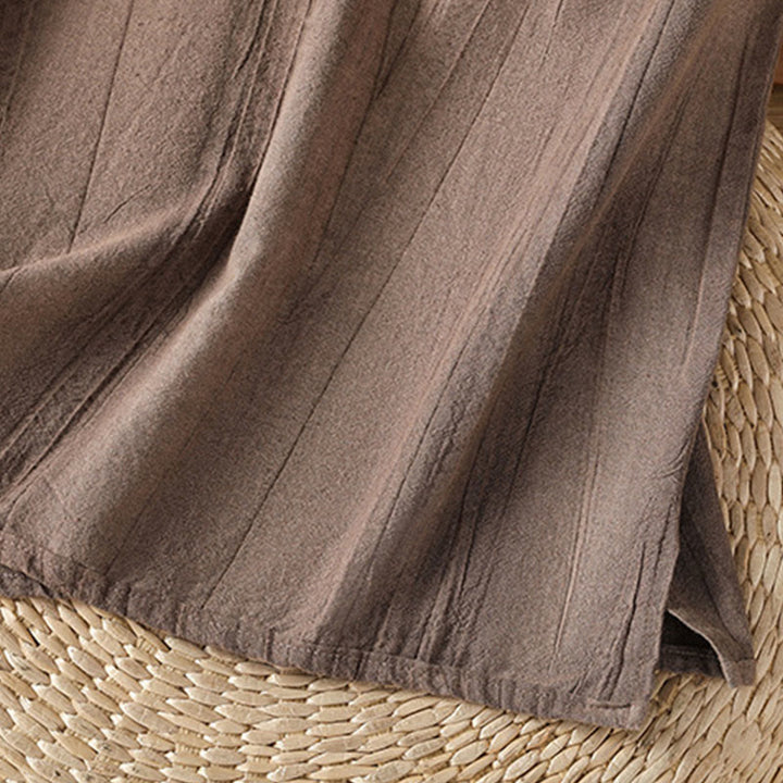 Buddha Stones Damen-Weste mit Retro-Froschknopf-Design, ärmellos, Baumwolle - image 16