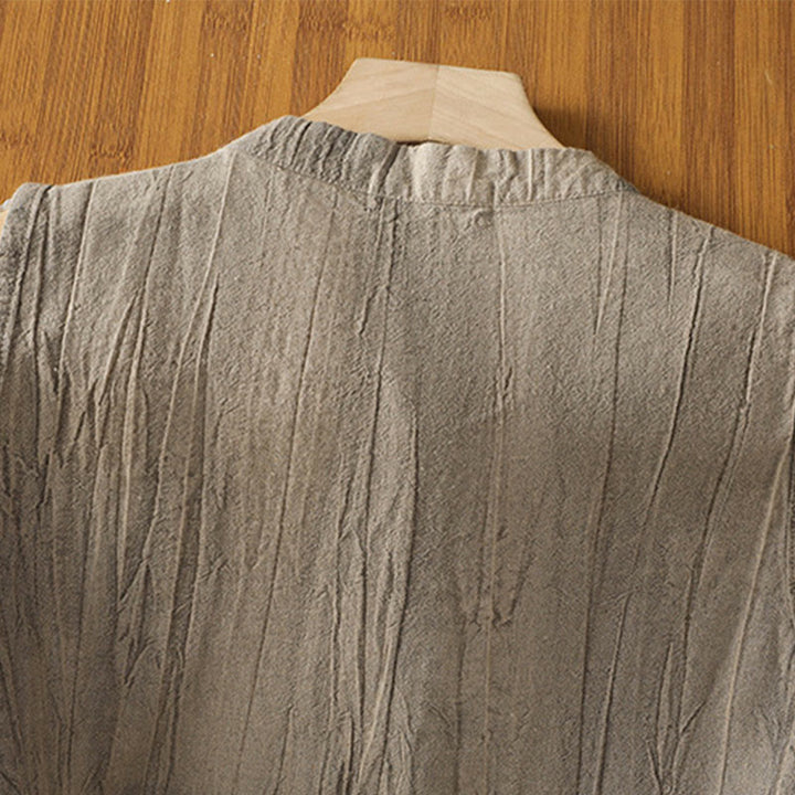 Buddha Stones Damen-Weste mit Retro-Froschknopf-Design, ärmellos, Baumwolle - image 20