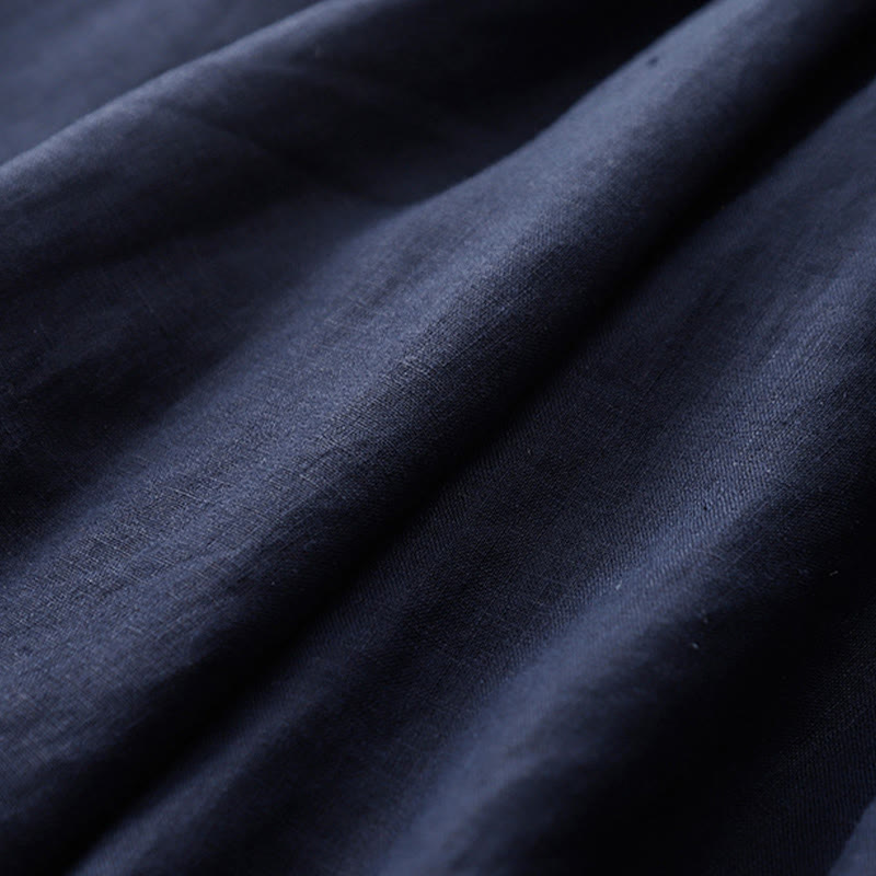 Buddha Stones Sommer-Caprihose mit elastischer Taille und weitem Bein für Damen mit Taschen - image 15