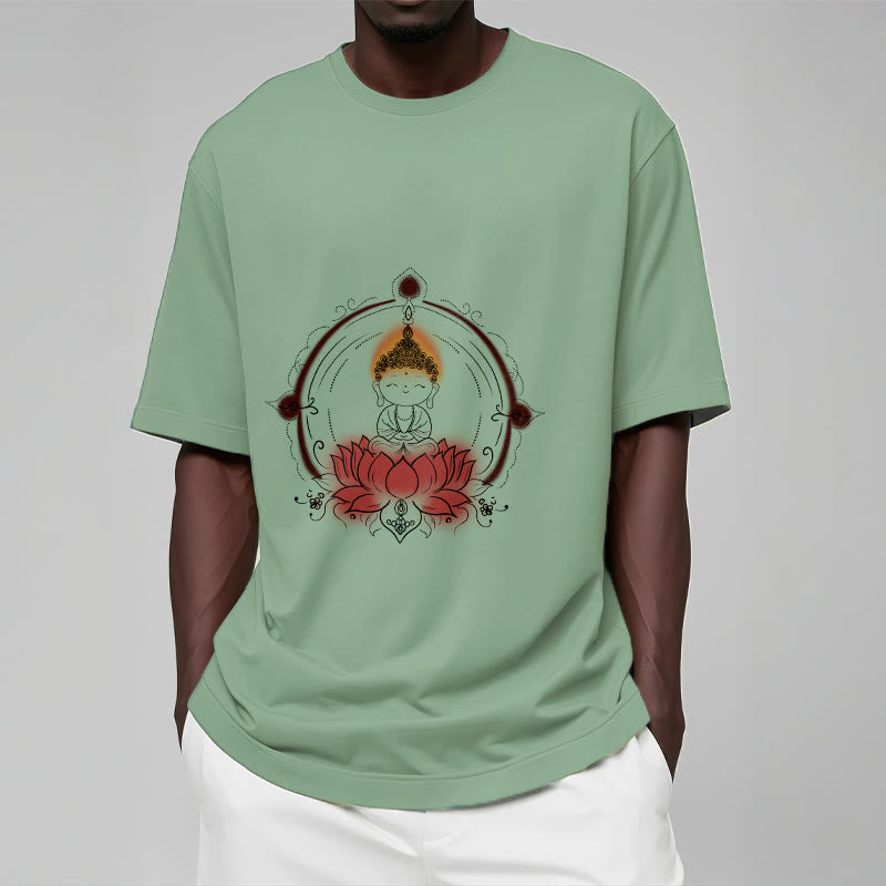 Buddha Stones Freude Buddha Lotus Mandala Muster T T-shirt - image 16