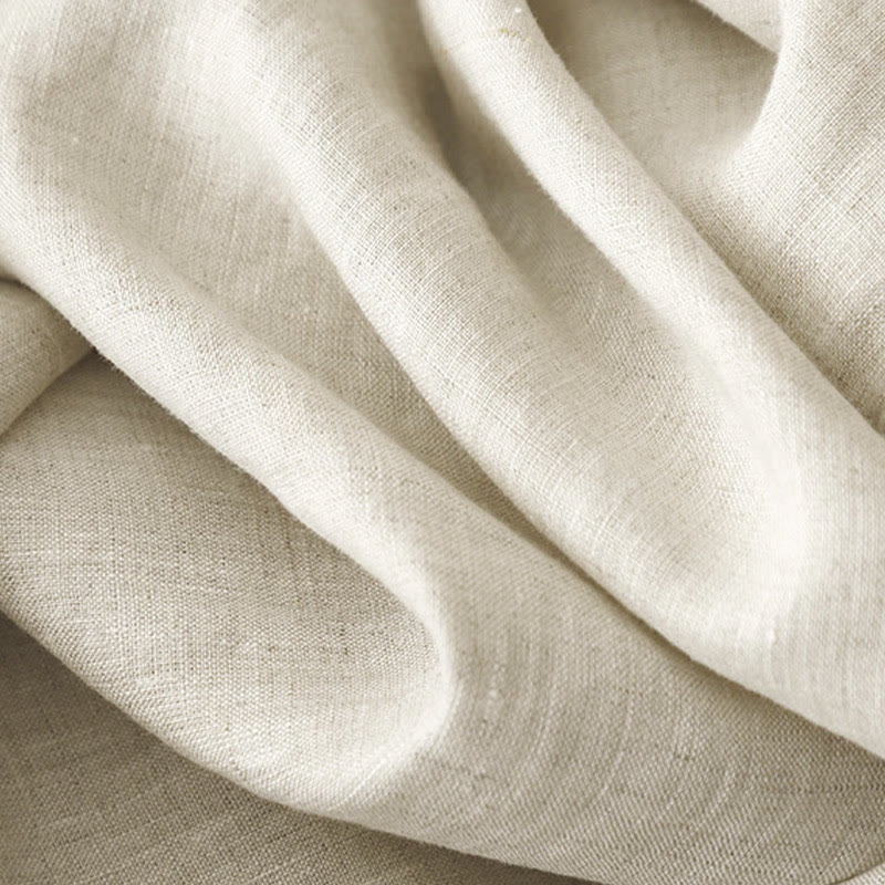 Buddha Stones Damenhose aus Baumwollleinen mit weitem Bein und Froschknöpfen in Unifarbe und Taschen - image 17