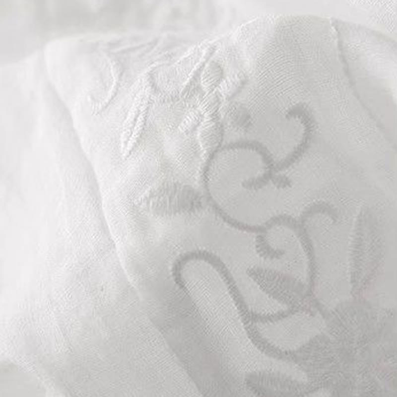 Buddha Stones Side Embroidery Design Baumwolle Damen 7-8 Länge Weite Beinhose mit Taschen - image 13