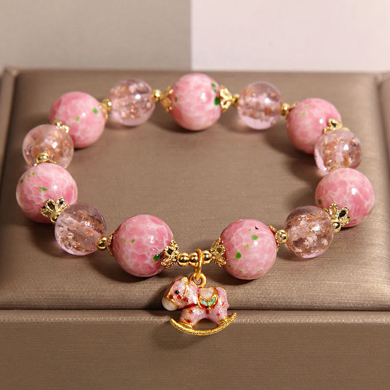 Buddha Stones Schaukelpferd Liuli Armband - Liuli (Handgelenkumfang: 18 cm) - image 1