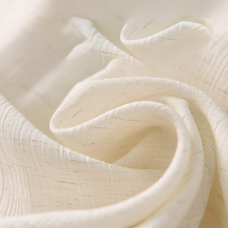 Buddha Stones Damenrockhose mit einfarbigem Saum und Schlitzdesign und Taschen - image 9