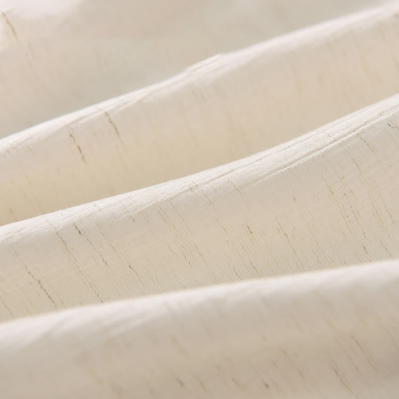 Buddha Stones Damenrockhose mit einfarbigem Saum und Schlitzdesign und Taschen - image 11