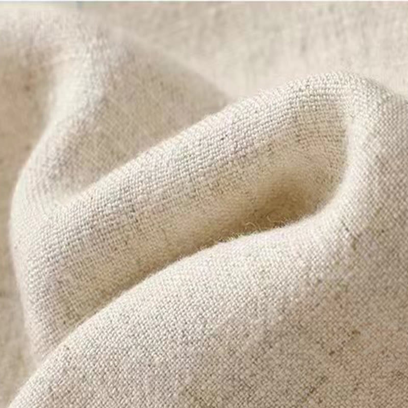 Buddha Stones Damen-Langarmjacke aus Baumwollleinen mit Froschknöpfen und Taschen - image 22