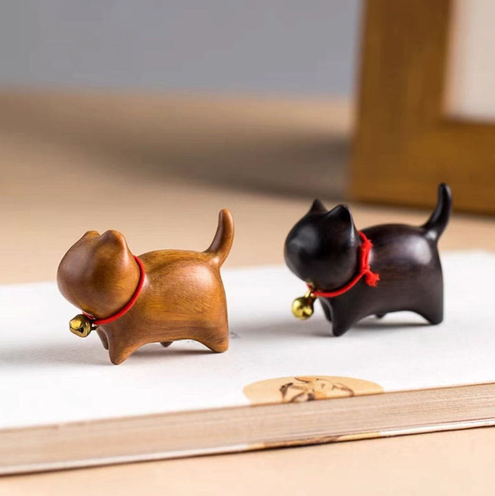 Buddha Stones, grünes Sandelholz, kleines Blatt, rotes Sandelholz, süße Katzentiere, beruhigende Friedensdekoration - image 7