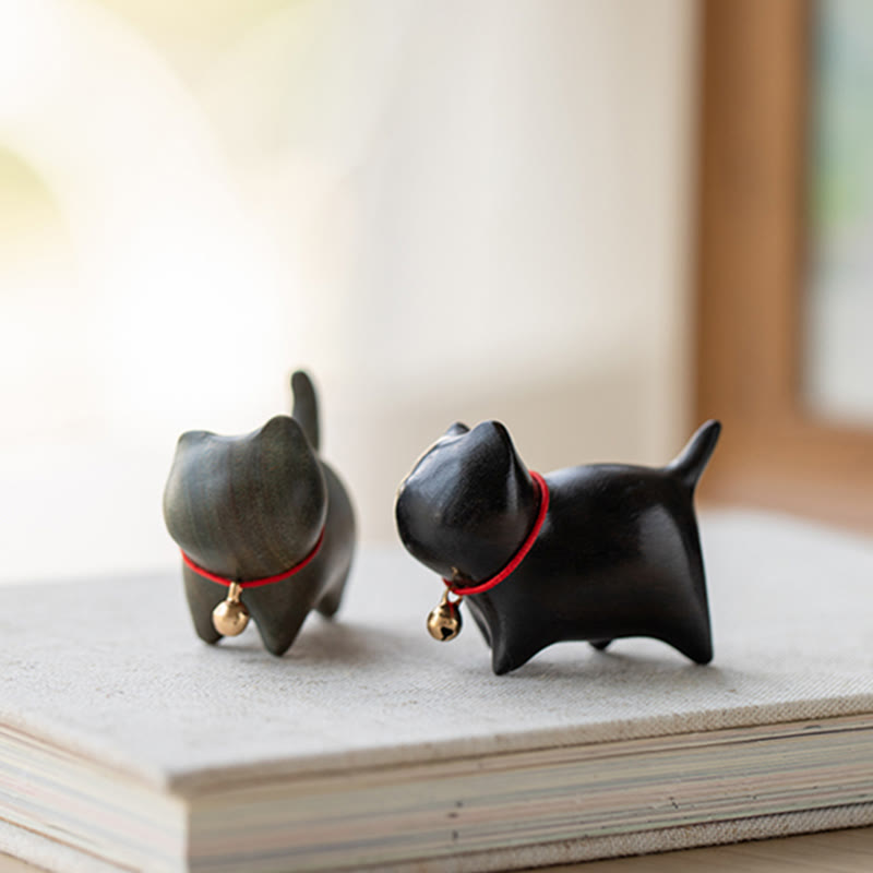 Buddha Stones, grünes Sandelholz, kleines Blatt, rotes Sandelholz, süße Katzentiere, beruhigende Friedensdekoration - image 17