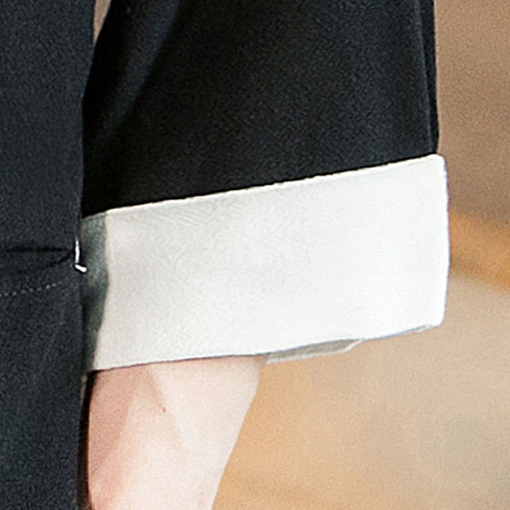 Buddha Stones Schnürjacke aus Baumwollleinen, Herren-Kimono mit Dreiviertelärmeln und Taschen - image 19