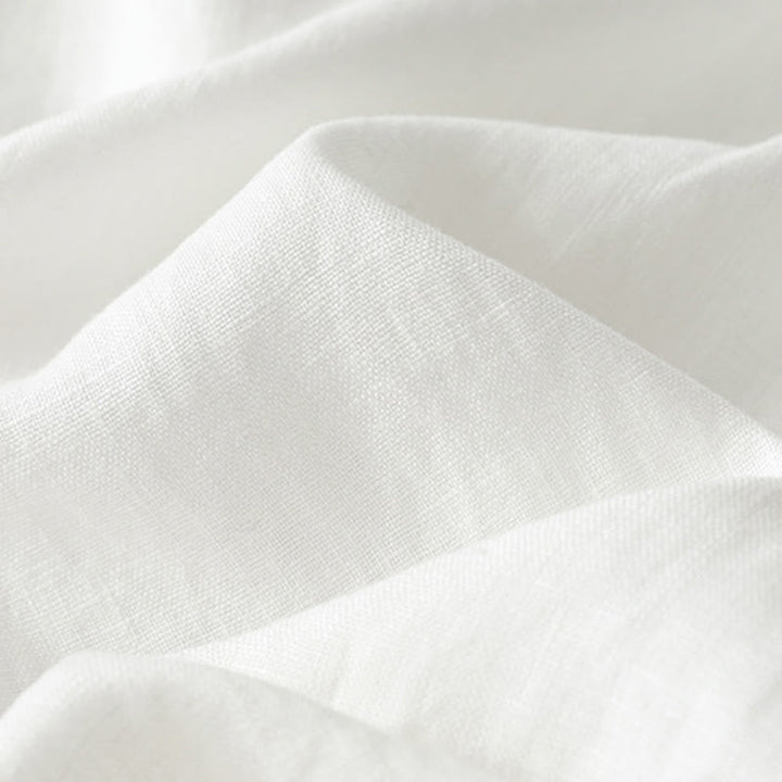 Buddha Stones Lässige Retro-Hose aus schlichter Baumwolle für Damen mit weitem Bein und Taschen und Reißverschluss - image 13