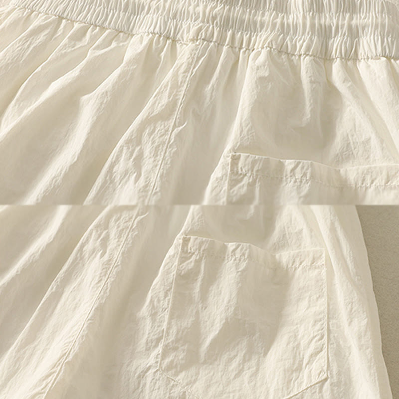 Buddha Stones Sommer Vintage Schlichte Damenhose mit Kordelzug und Bündchen und Taschen - image 14