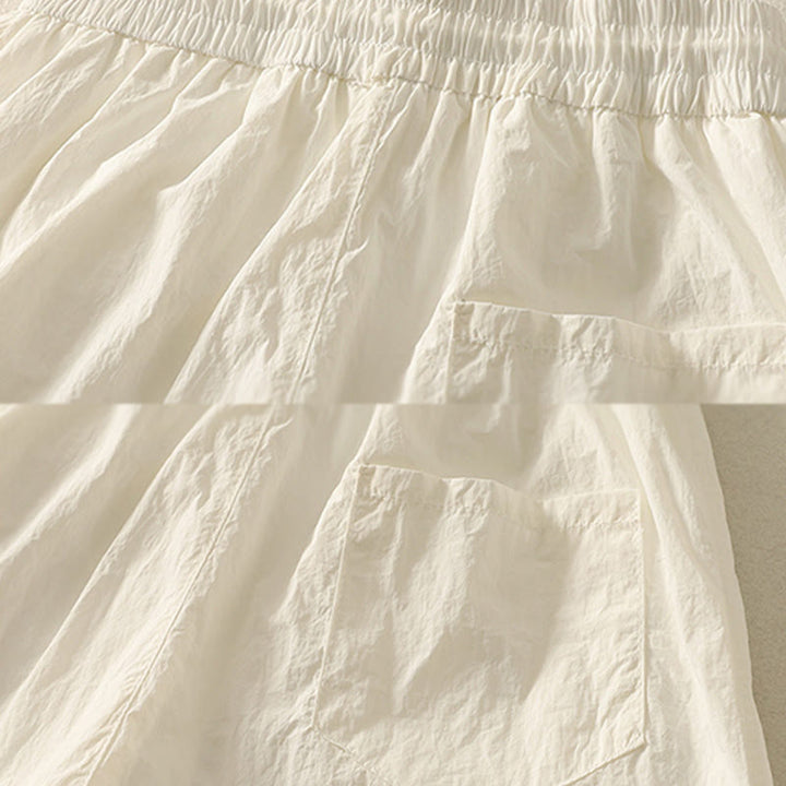 Buddha Stones Sommer Vintage Schlichte Damenhose mit Kordelzug und Bündchen und Taschen - image 14
