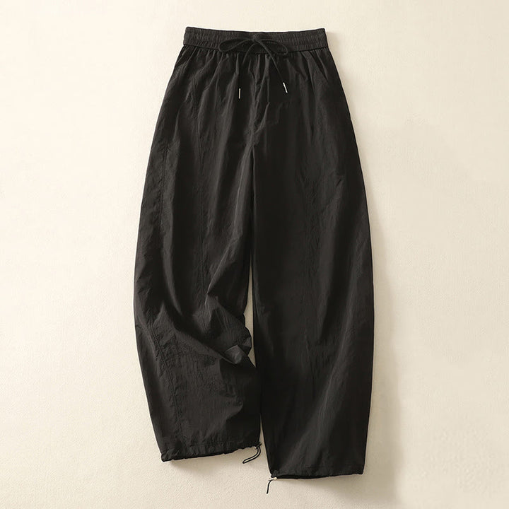 Buddha Stones Sommer Vintage Schlichte Damenhose mit Kordelzug und Bündchen und Taschen - Schwarz - US 8-10, UK/AU 12-14, EU 40-42 (2XL) - image 15