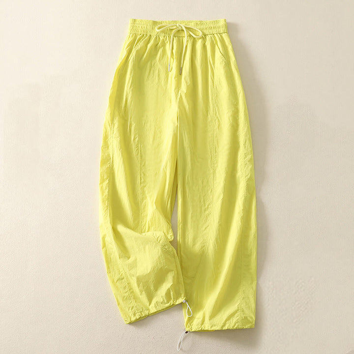 Buddha Stones Sommer Vintage Schlichte Damenhose mit Kordelzug und Bündchen und Taschen - GrünGelb - US 8-10, UK/AU 12-14, EU 40-42 (2XL) - image 26
