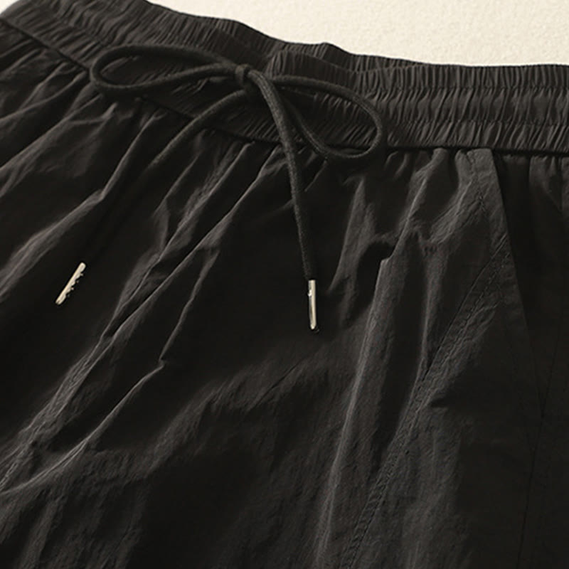Buddha Stones Sommer Vintage Schlichte Damenhose mit Kordelzug und Bündchen und Taschen - image 17