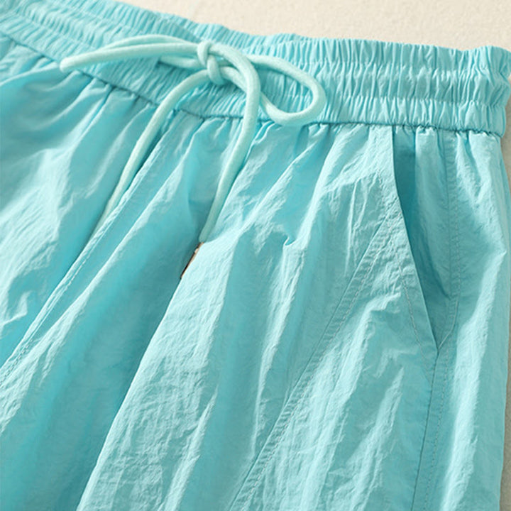 Buddha Stones Sommer Vintage Schlichte Damenhose mit Kordelzug und Bündchen und Taschen - image 22