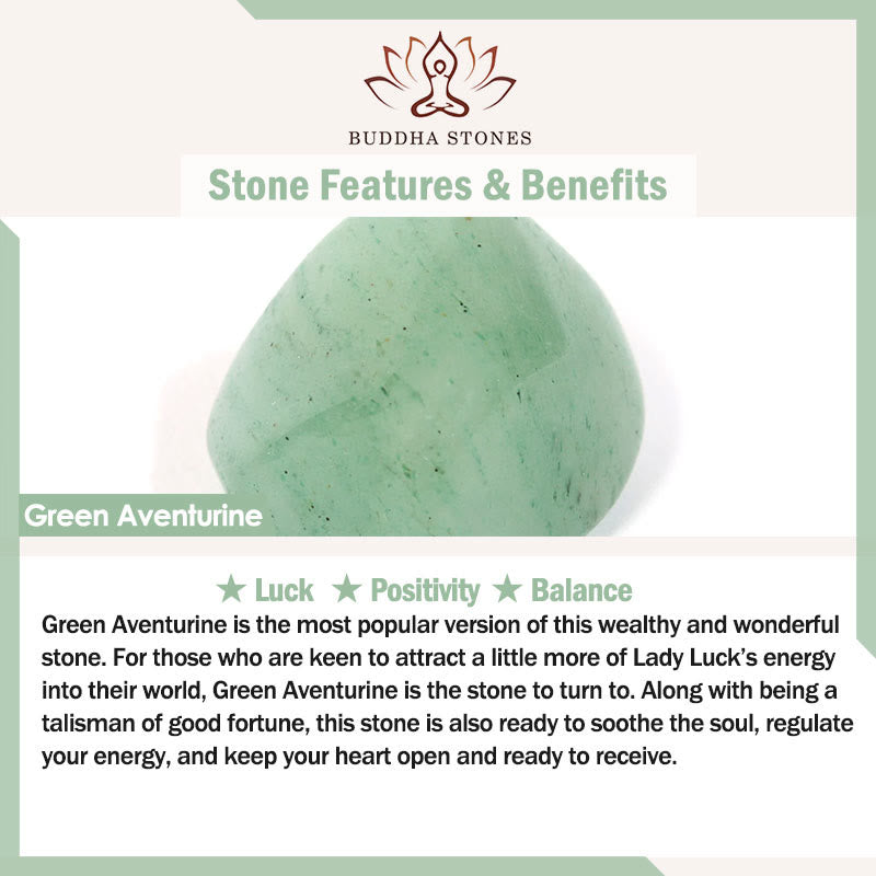 Buddha Stones Natürliche Jade Grüner Aventurin Kürbis Fu Charakter Glück Armband - image 15