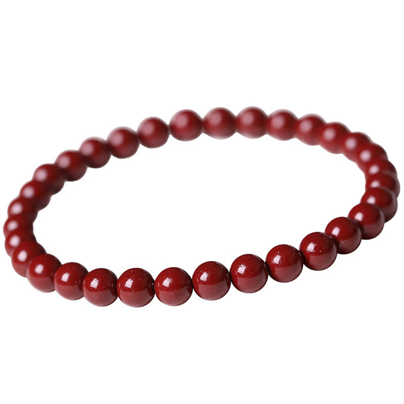 Buddha Stones Perle Zinnober Segen Perlen Armband - Zinnober (Perlengröße: 6 mm) - image 9