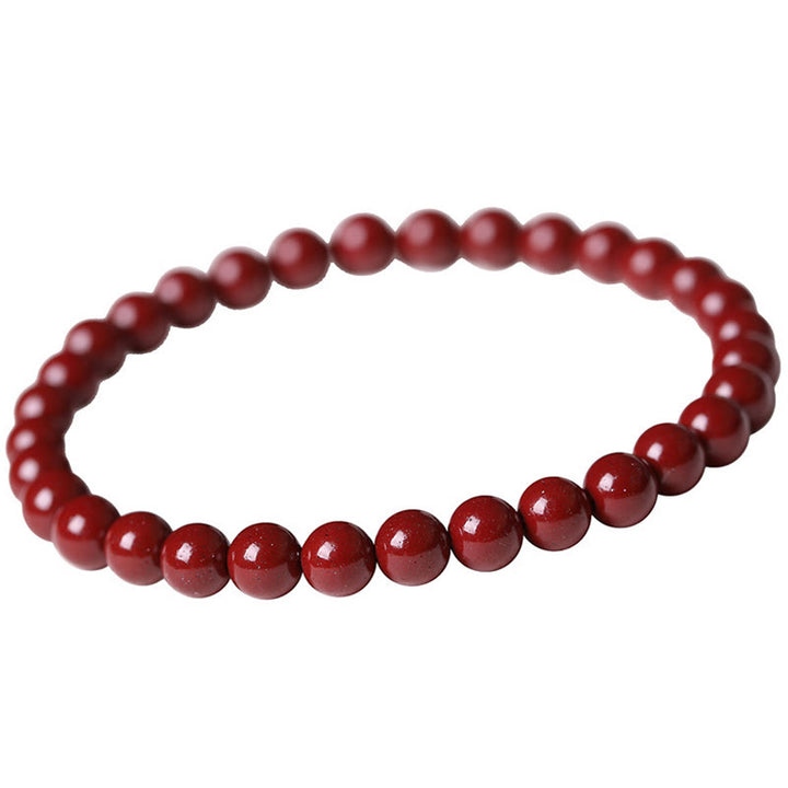 Buddha Stones Perle Zinnober Segen Perlen Armband - Zinnober (Perlengröße: 6 mm) - image 9
