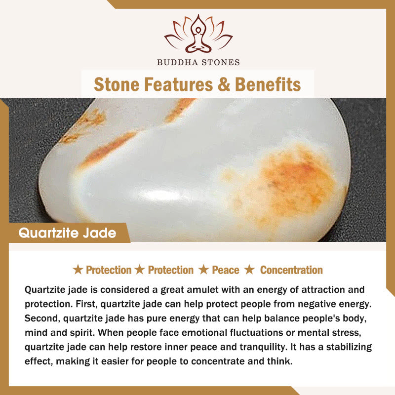 Buddha Stones 925 Sterling Silber Iris Peace Schnalle Quarzit Jade Schutz Armband Armreif - image 7