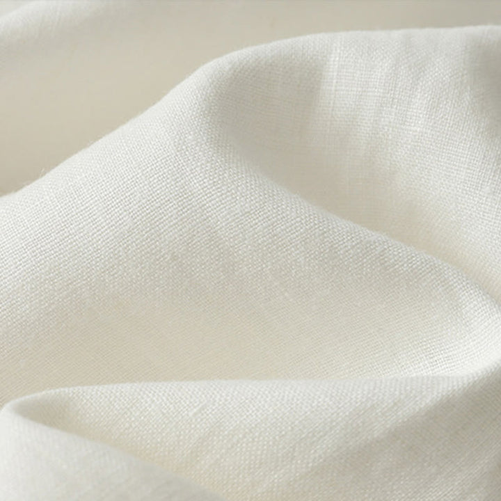 Buddha Stones Lässiges, schlichtes T-Shirt aus Polyester mit Rüschensaum und Rundhalsausschnitt - image 11