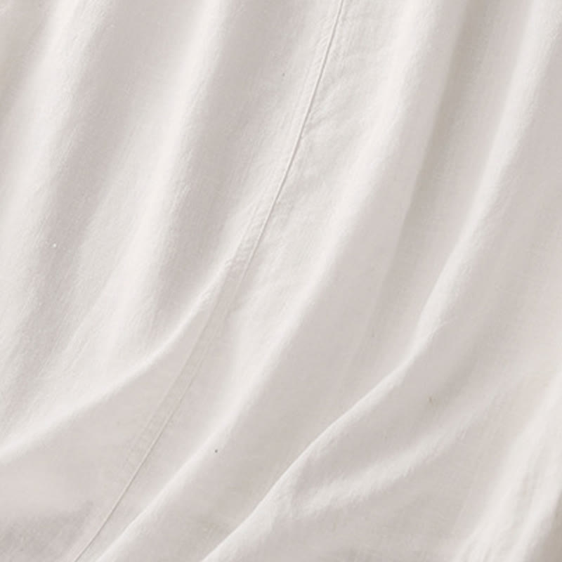 Buddha Stones Damenrock aus Baumwolle mit Kordelzug und elastischer Taille - image 10