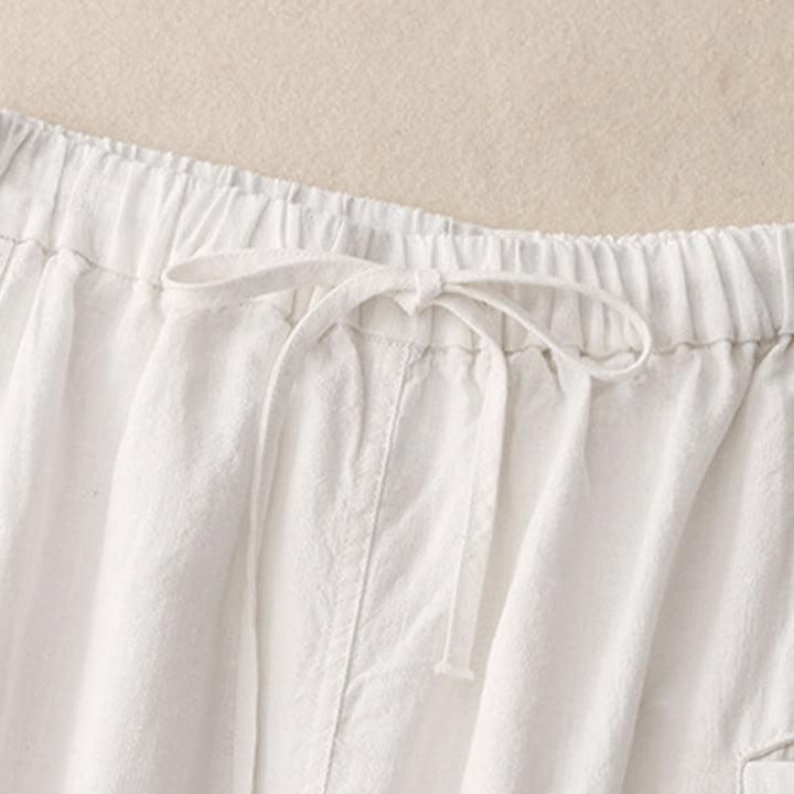 Buddha Stones Damenrock aus Baumwolle mit Kordelzug und elastischer Taille - image 7