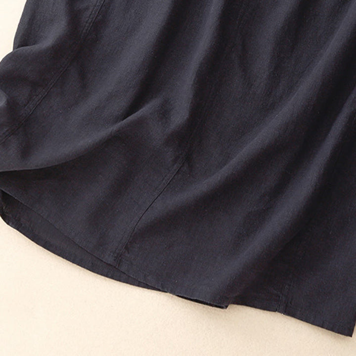 Buddha Stones Damenrock aus Baumwolle mit Kordelzug und elastischer Taille - image 4