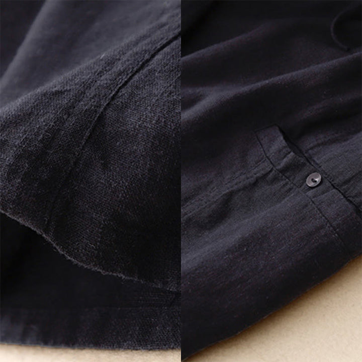 Buddha Stones Damenrock aus Baumwolle mit Kordelzug und elastischer Taille - image 3