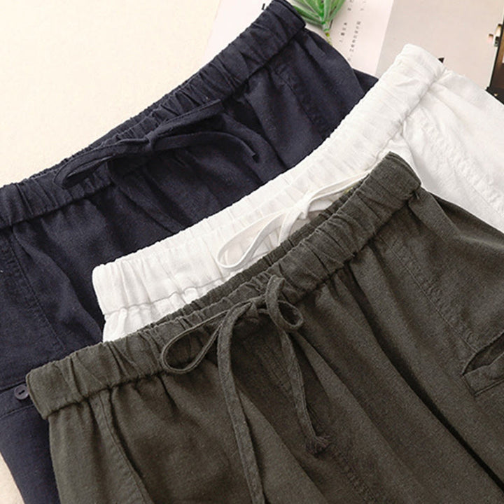 Buddha Stones Damenrock aus Baumwolle mit Kordelzug und elastischer Taille - image 19